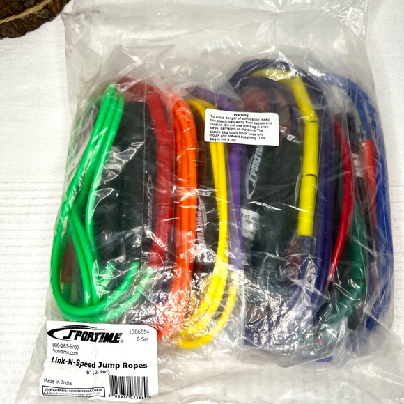 Sportime 8 Ft. Link-N-Speed Jump Ropes; Set Of 6 - Picture 4 of 7